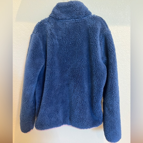 Jcrew crewcuts girls sherpa half button snap pullover with pockets. - Picture 3 of 9